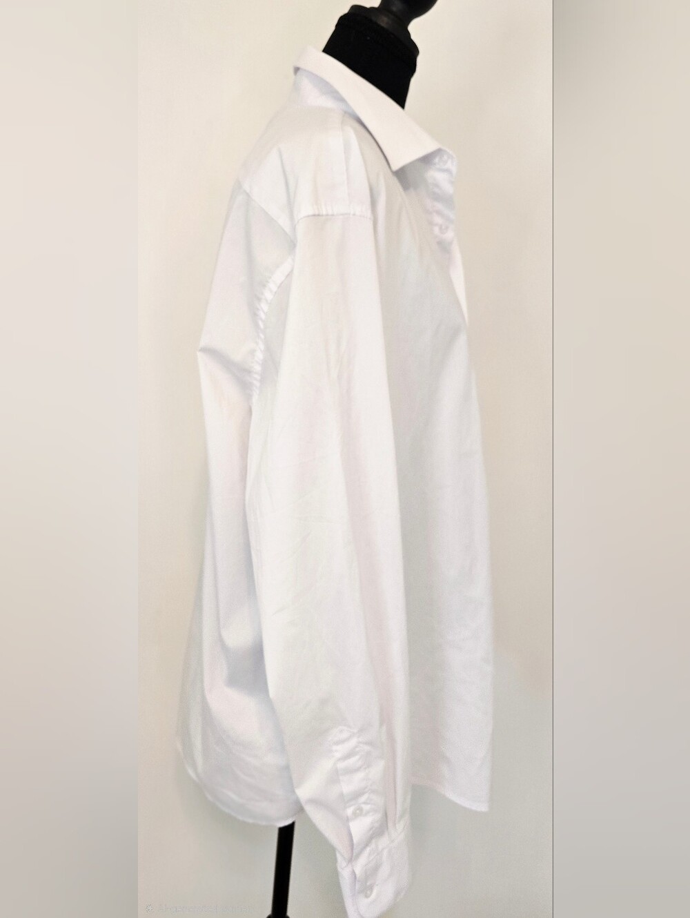 Lucky Brand White Slim Fit Stretch Button Down Shirt Business Casual Classic - Picture 5 of 9